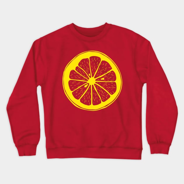 Citrus (Yellow) Crewneck Sweatshirt by SMcGuire